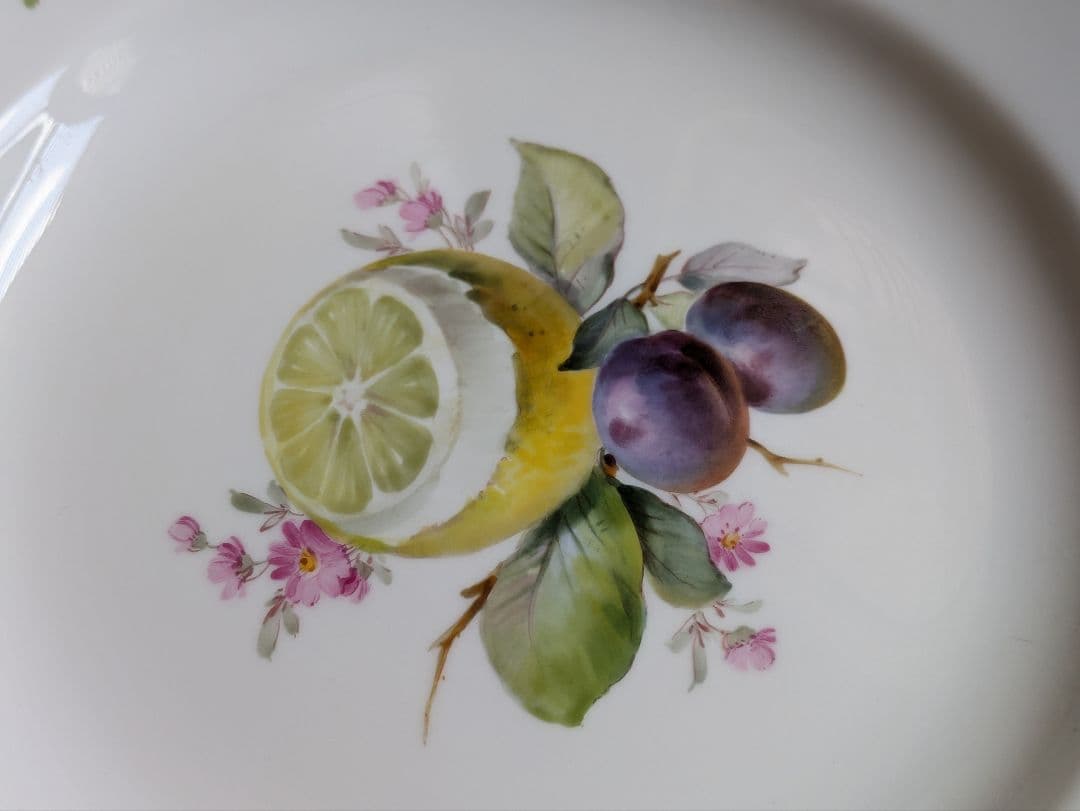 Seiko　マイセン Meissen フルーツ コバルト 金彩