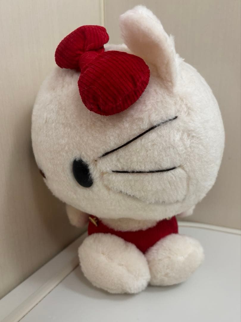 【激レア】1975年 初代キティぬいぐるみ／袋付　ビンテージ　昭和レトロ