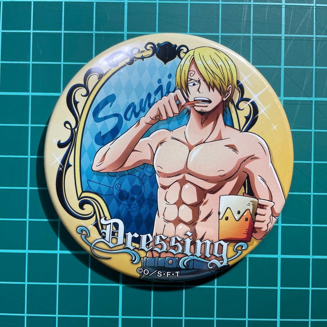 ONE PIECE輩缶バッジ　サンジDressing缶バッジ