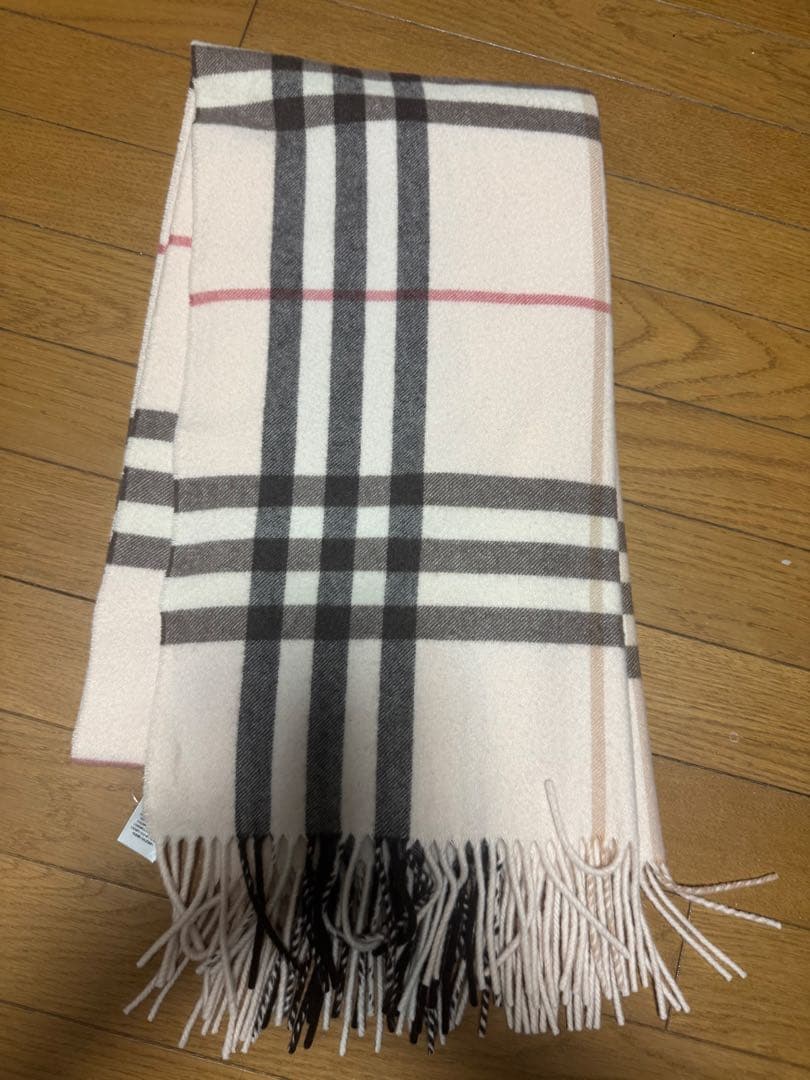 BURBERRY チェック柄マフラー　カシミヤ