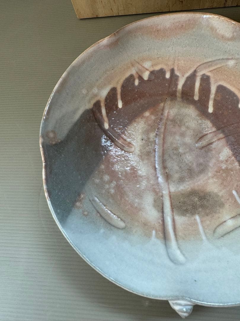 2781 萩焼　七代　岡田仙舟　菓子器　未使用