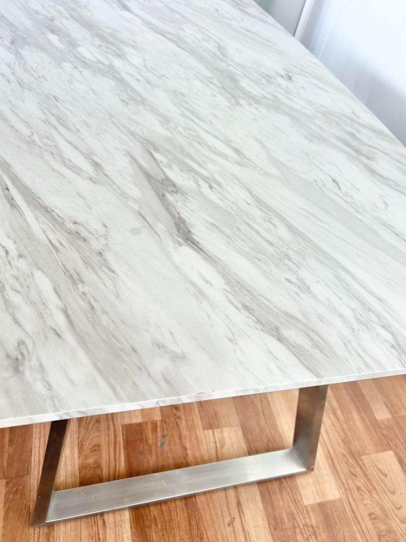 650 Why’d様ダイニングテーブル モダンデザイン シルバー