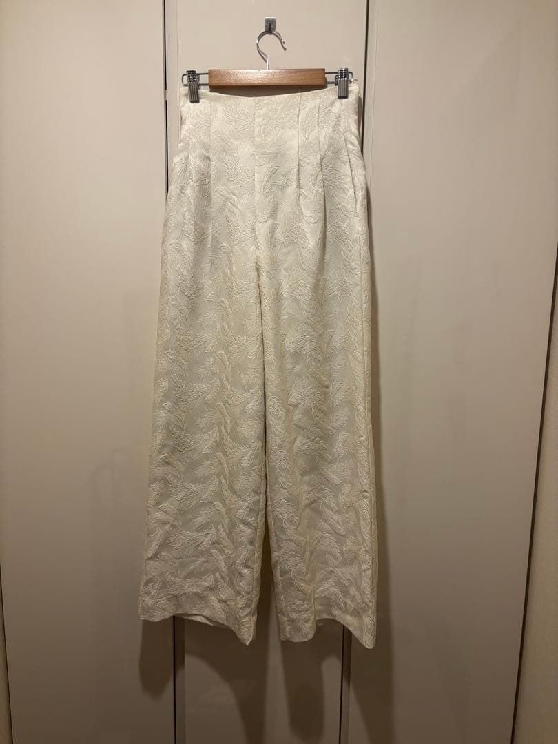 ANDRESD ペプラム セットアップ パンツ ドレス 結婚式 オケージョン Ｓ