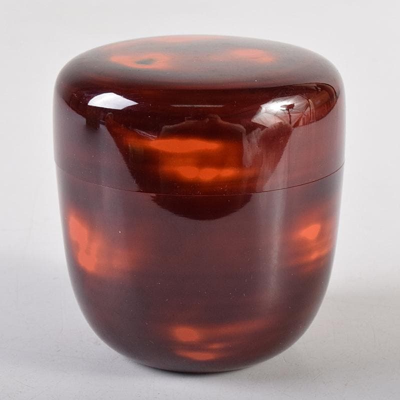 茶道具　漆塗　曙棗　裏千家十三代圓能斎書付箱　V　R8003