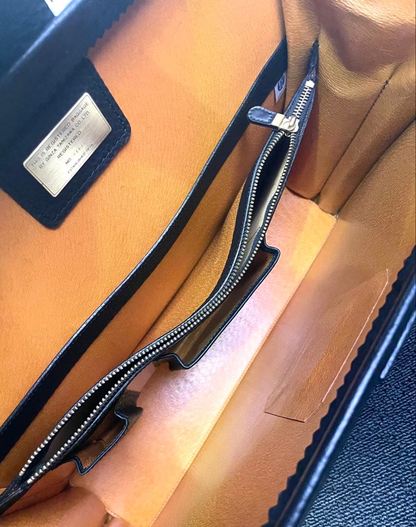 TANIZAWA GINZA 銀座タニザワ ダレスバッグ　本革 ビジネスバッグ