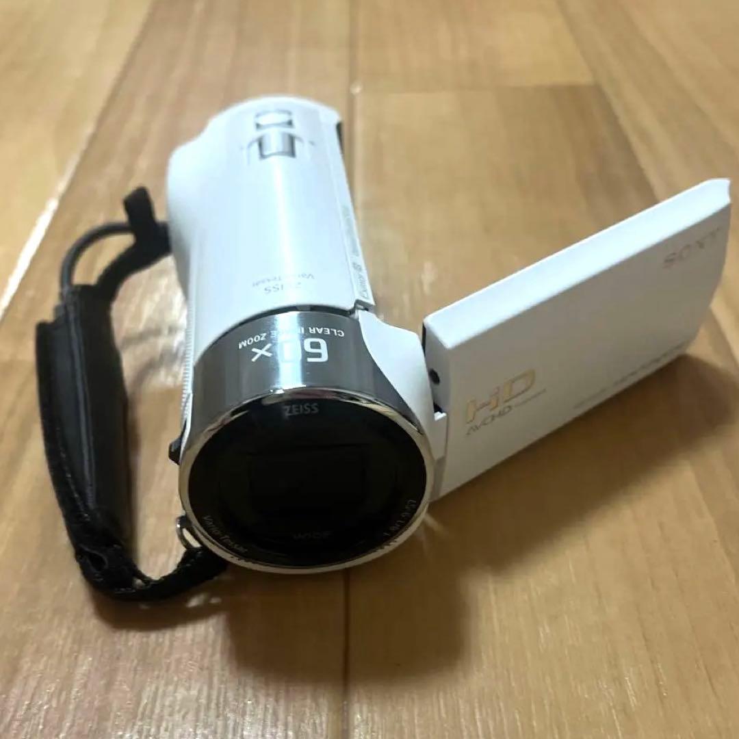 【美品】SONY（ソニー）HDR-CX470 ホワイト