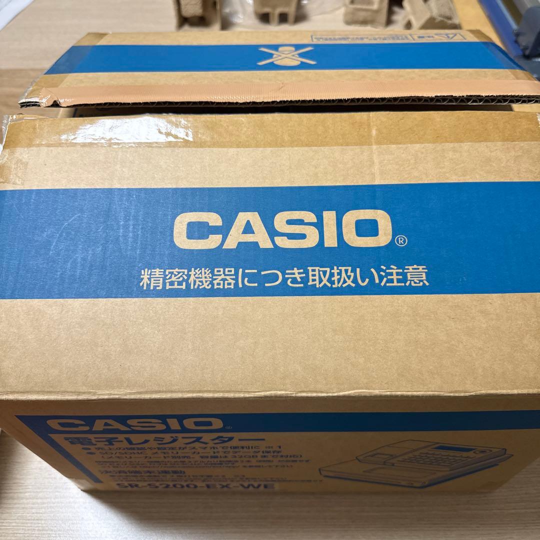 【KJ】CASIO 電子レジスター　SR-S200-EX ホワイト【新品】