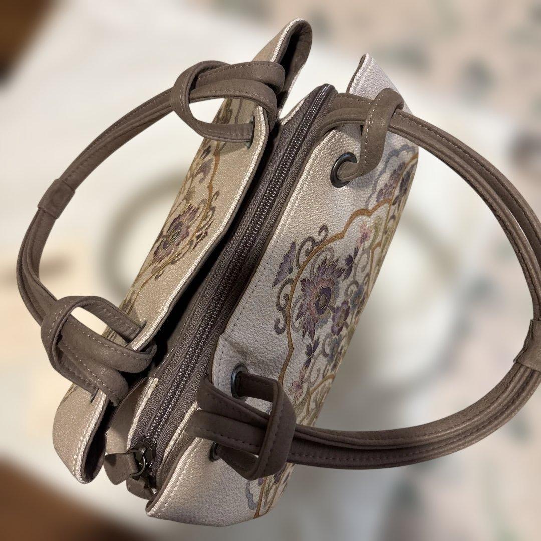 OKAJIMA SOFRINA 和装用バッグ 中型 ベージュ系