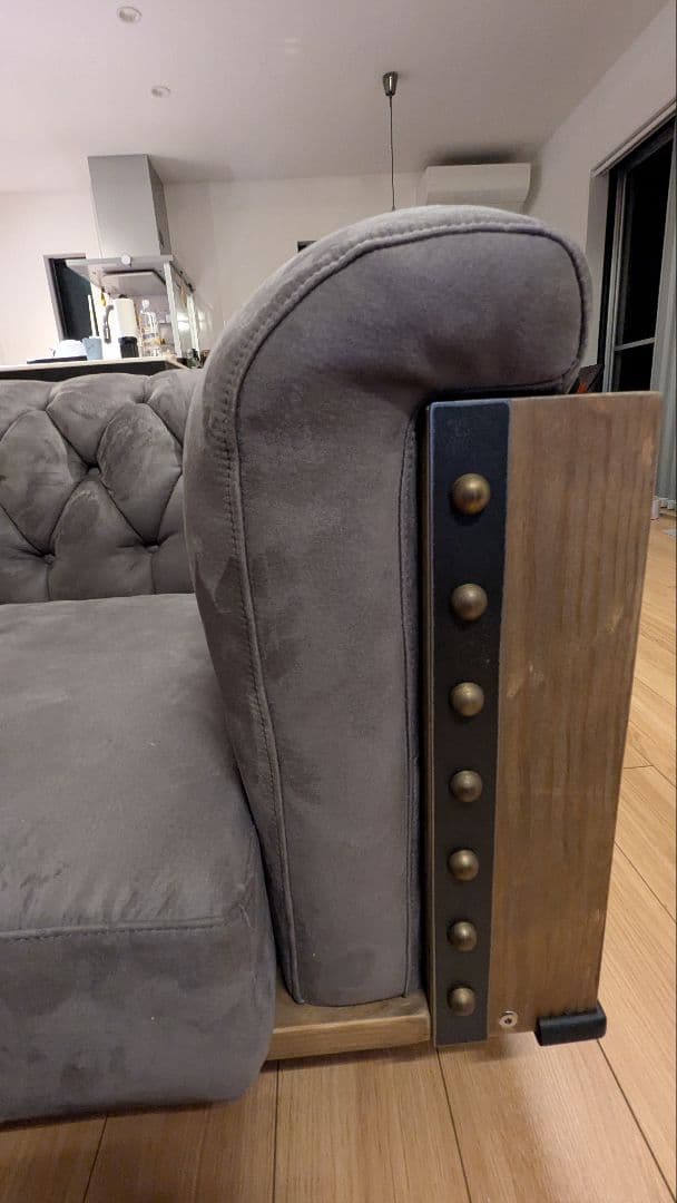 UPTOWN、プーリーソファー3人掛、モダン 、 グレーソファ