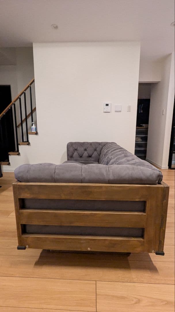 UPTOWN、プーリーソファー3人掛、モダン 、 グレーソファ