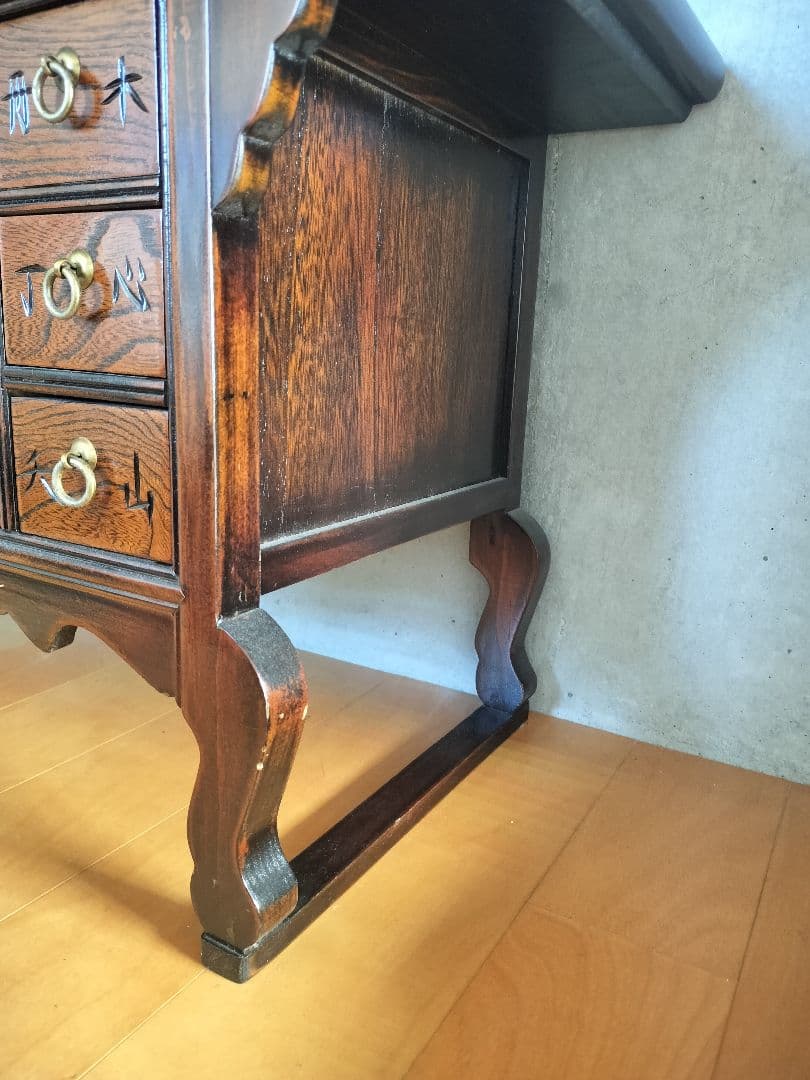 李朝家具 薬箪笥 百味箪笥 百目箪笥 18杯 W800×D300×H400mm