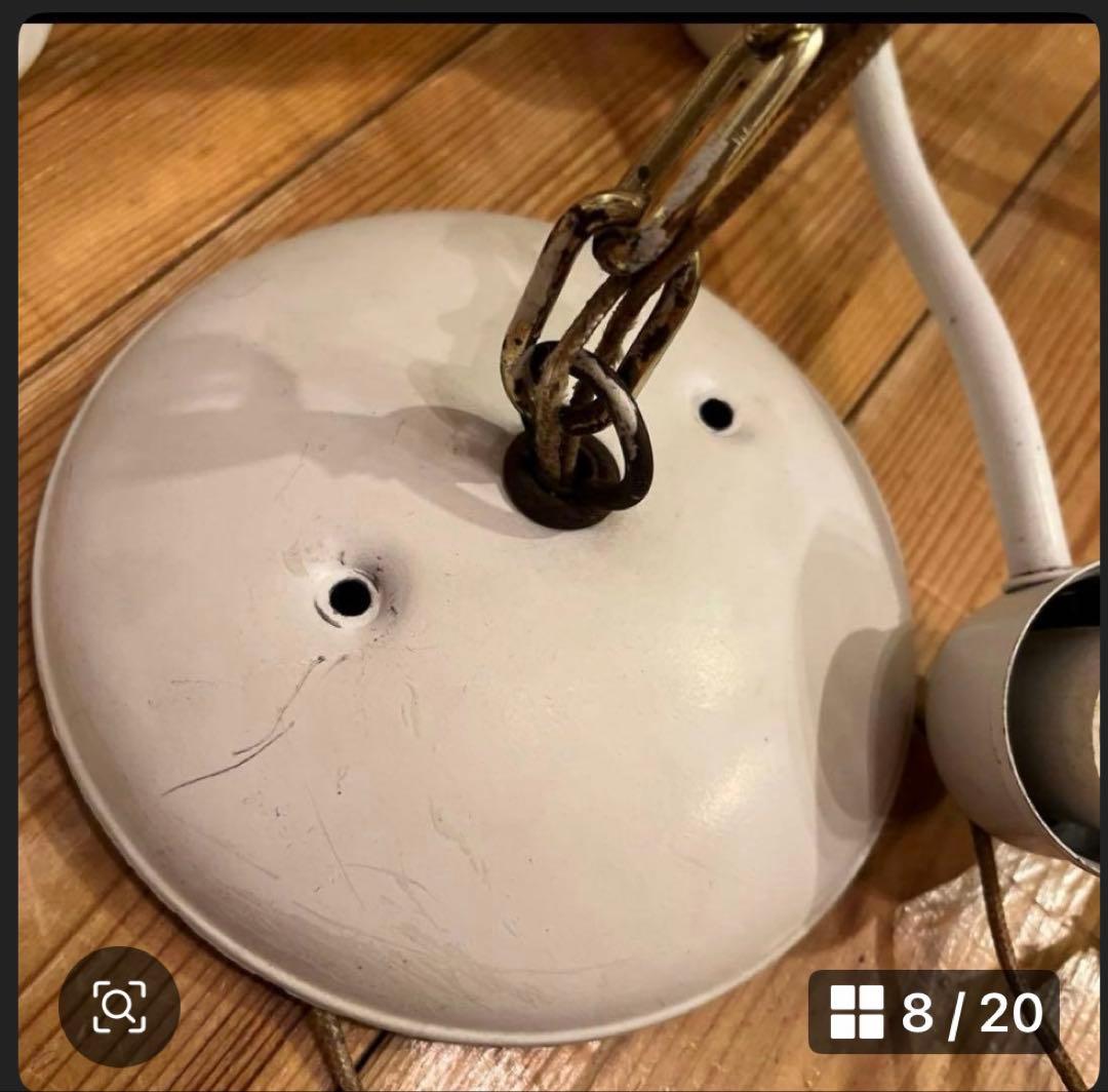 アンティーク　ミルクガラスシェード シャンデリア 5灯 天井照明　新居