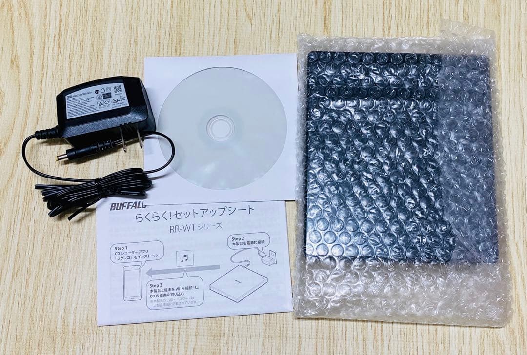 BUFFALO スマートフォン用CDレコーダー RR-W1-BK ラクレコ