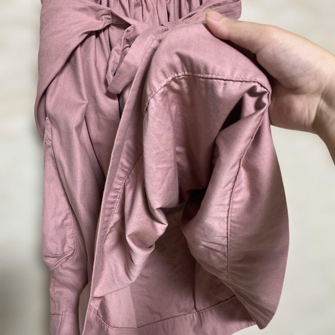 ヴィヴィアンウエストウッド　ピンクエプロン風スカート ボタン付き