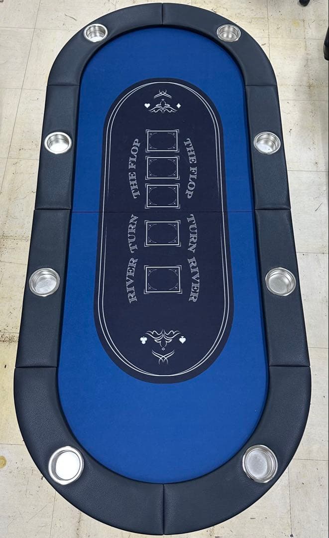 ⑦【美品】VEVOR 折りたたみ式　ポーカーテーブル　8人用