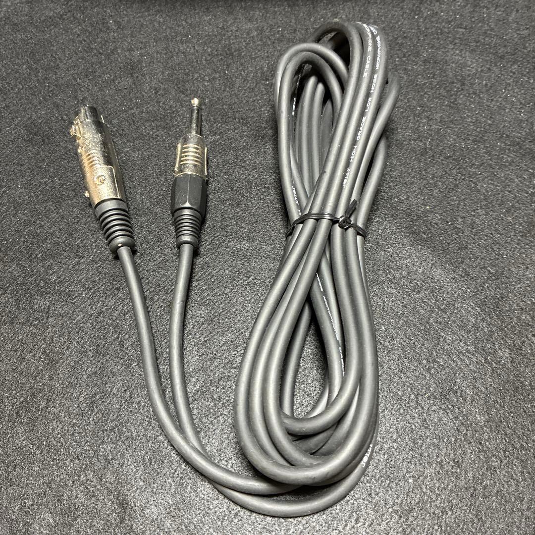 ガイコツマイク　ボーカルマイク　ロカビリー　マイクコード　付き