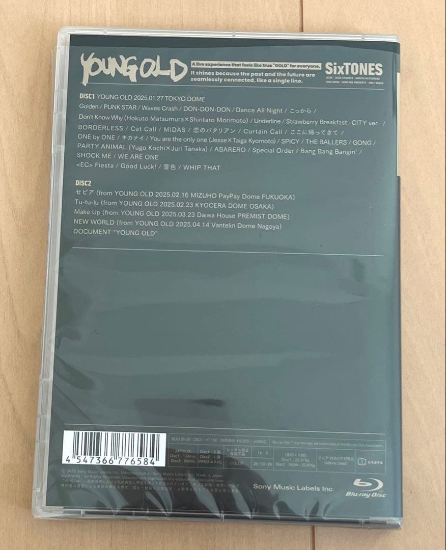 SixTONES/YOUNG OLD〈初回盤〉・〈通常盤〉　Blu-ray