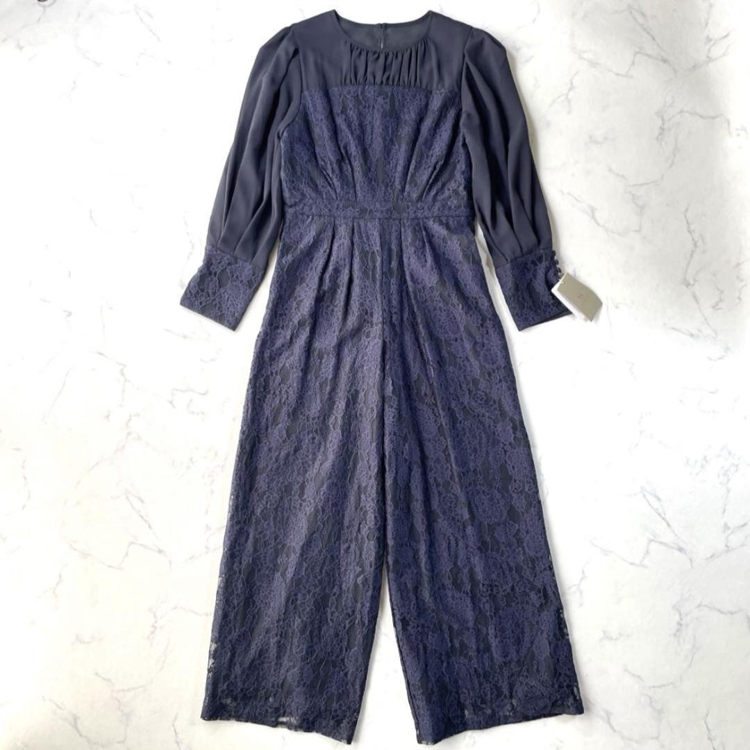 【新品】LERURE リルアー オールインワン パンツドレス ネイビー M