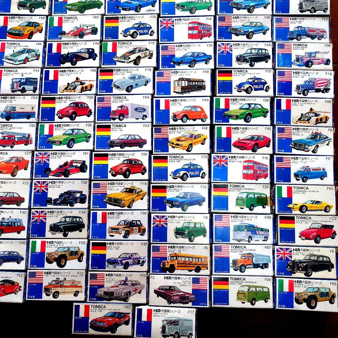 トミカ 青箱Ｆシリーズ101台セッ卜廃盤日本製ワンオーナー姫路手渡しも可能