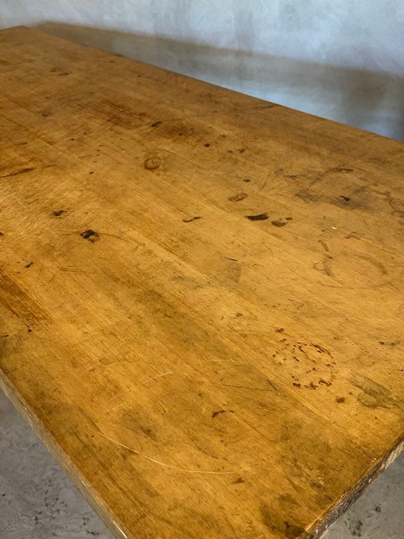 【東京都23区配送無料】ビンテージ　テーブル　作業台　什器　陳列棚　プリミティブ