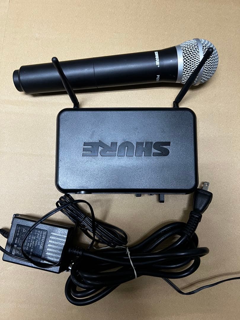 【中古】SHURE ワイヤレスマイクシステム SVX24/PG58 動作確認済み