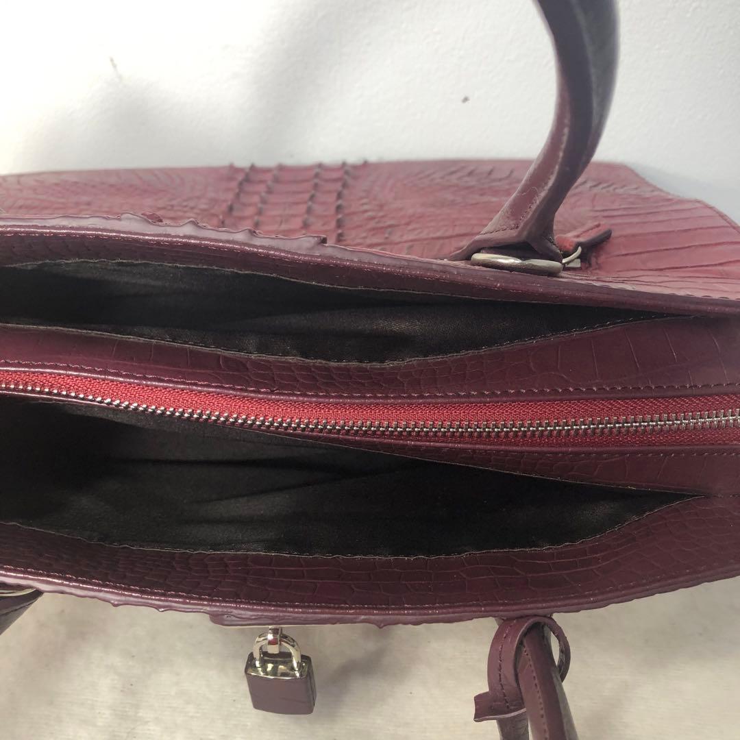 美品　RODANIA クロコダイル　2way ショルダーバッグ　ギャランティ