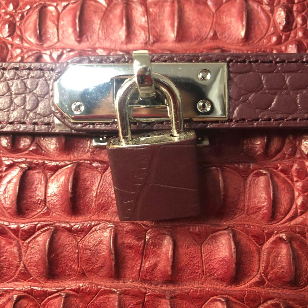 美品　RODANIA クロコダイル　2way ショルダーバッグ　ギャランティ