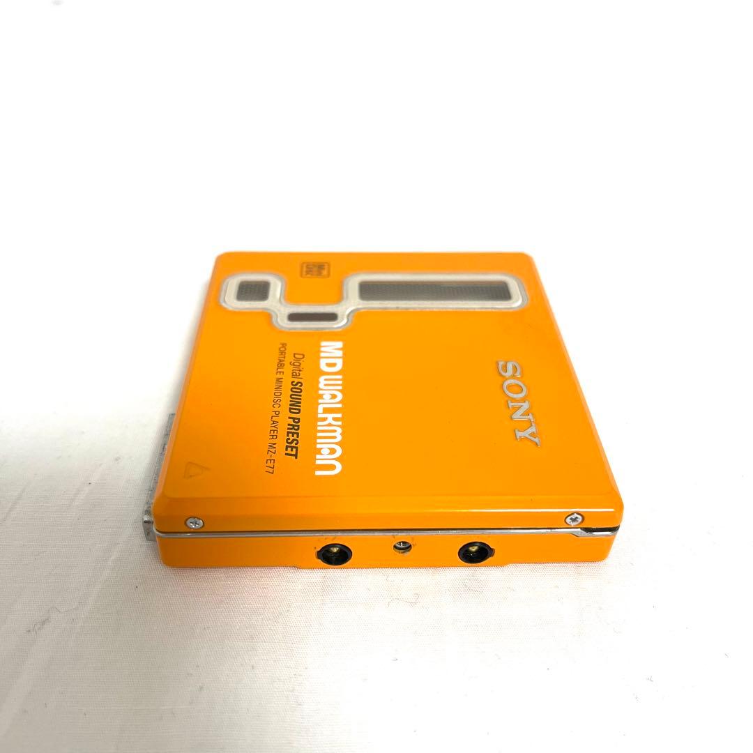 SONY MD WALKMAN MZ-E77 ソニー MDウォークマン オレンジ