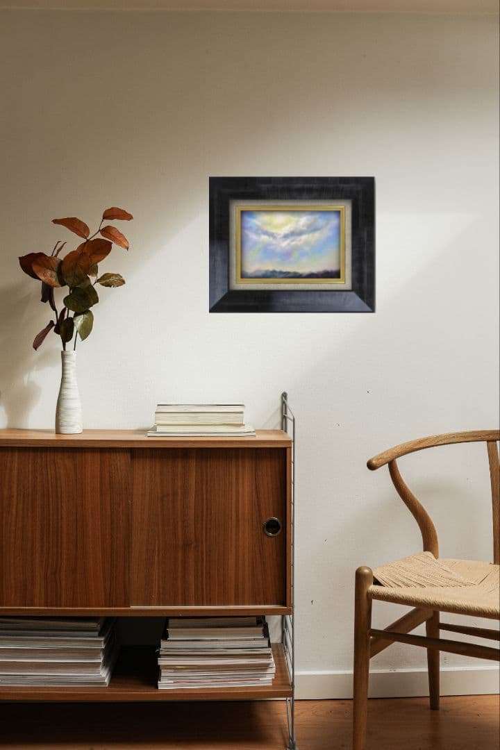 風景画　painterTMK 画家本人出品　空の風景画　唯一無二真筆　油絵