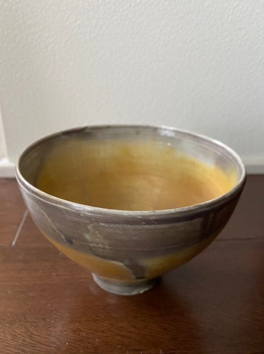 林みちよ　黄紫釉茶碗　旅茶碗　小服茶碗　茶箱茶籠用