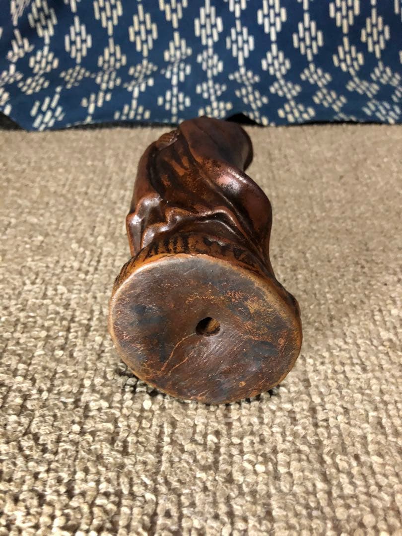 備前焼　白衣観音像　高さ20cm 目立つ傷なし