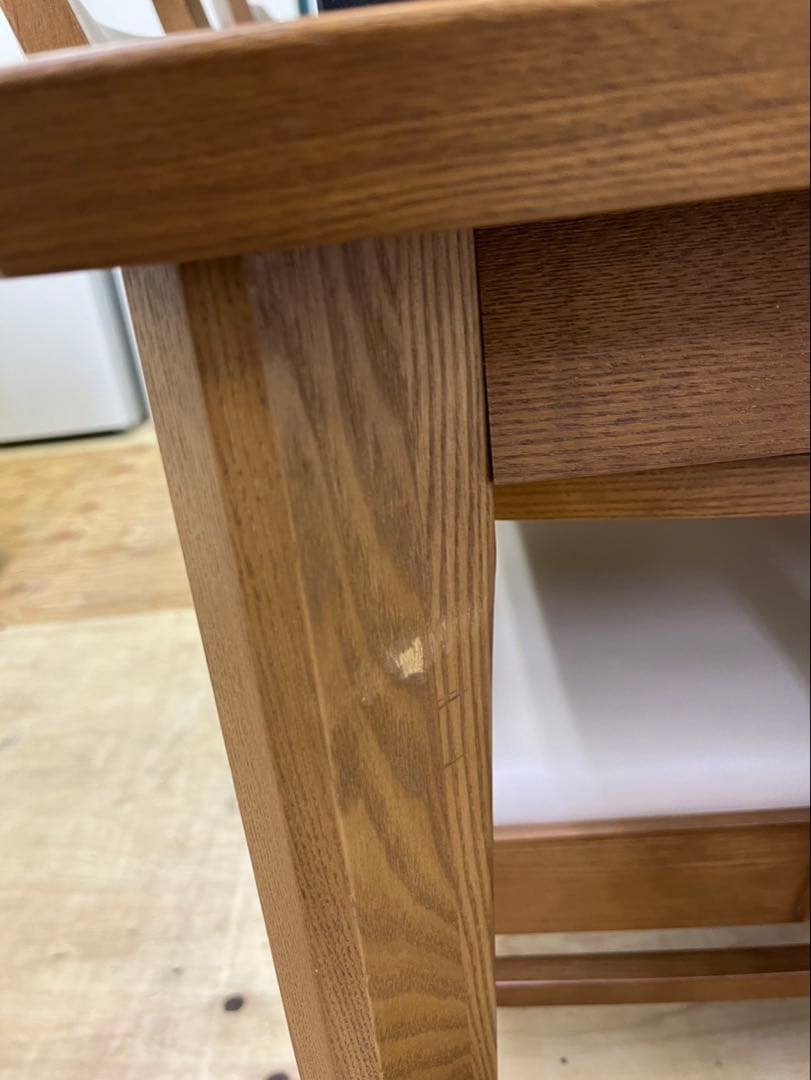 4人掛け ニトリ ダイニングテーブルセット ロレイン 肘置き付きチェア4脚