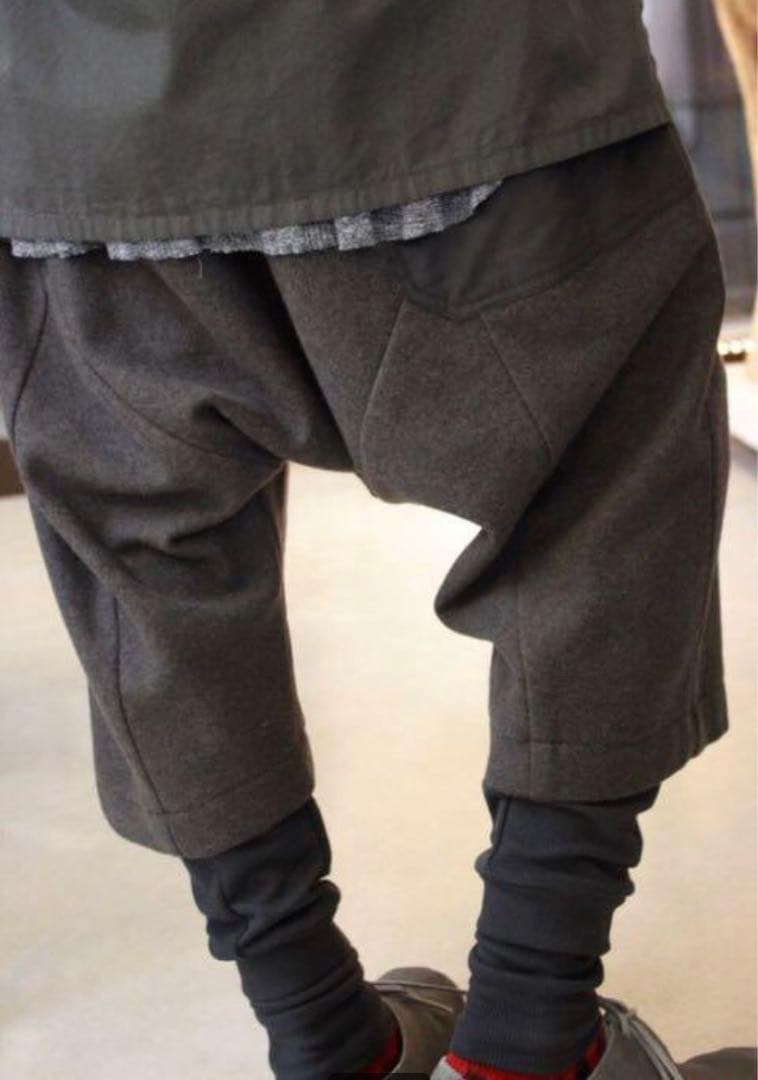 wizzard　レイヤード パンツ　チャコールグレー