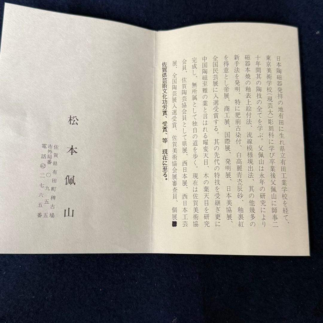 釉彩外花文飾皿 年木庵 松本佩山 共箱