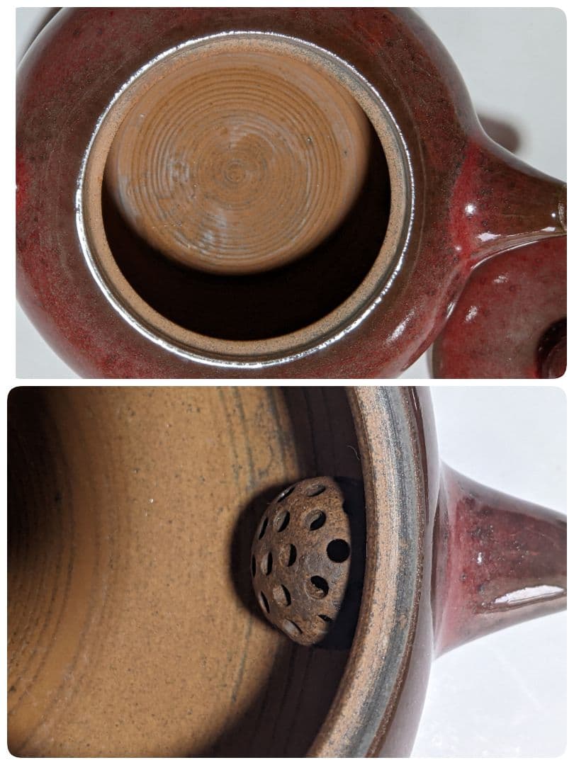 ♦中国美術品【希少】！ 銅紅釉 茶壺 茶器 アンティーク 骨董品 コレクション