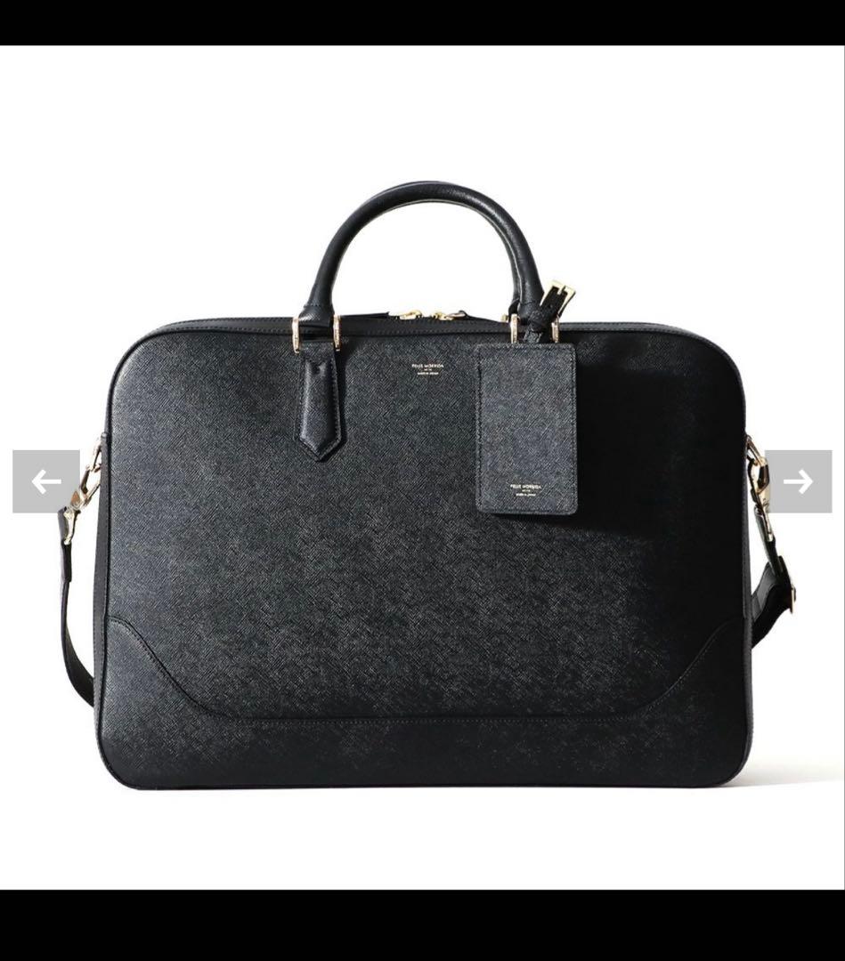 PELLE MORBIDA キャピターノ　ブリーフバッグ　2室タイプBLACK