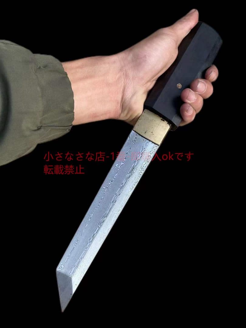 新型黒檀木紋鋼短刀−新隠刃ナイフ  古兵器 武具 刀装具 日本刀 模造刀 居合刀