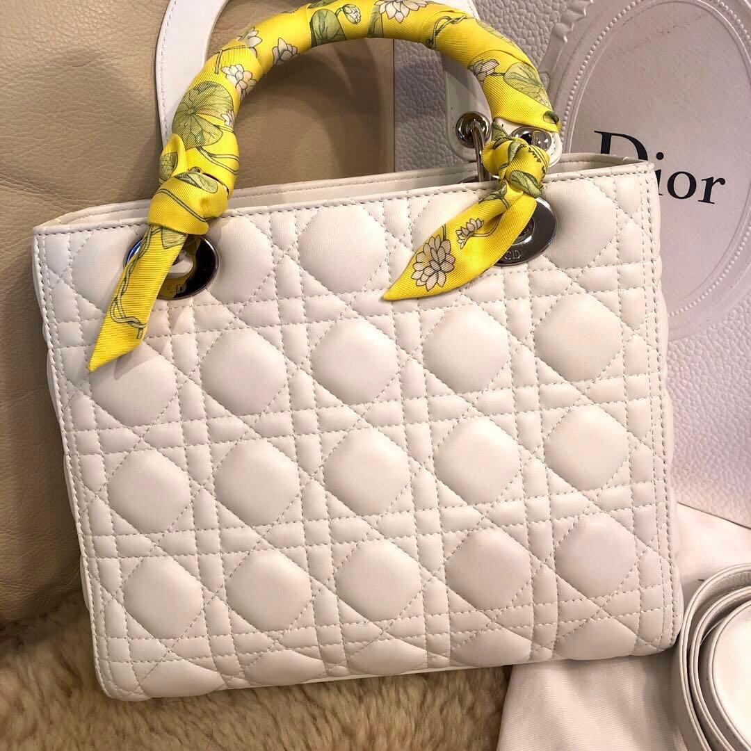 ★レディーDior★カナージュ ラムスキン★medium line★