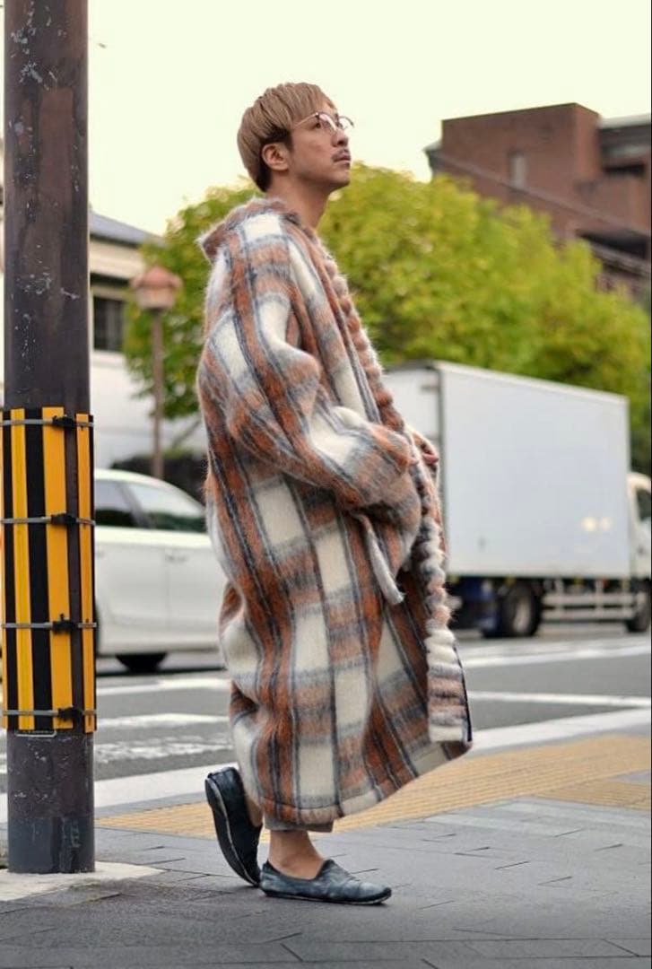 【19AW my beautiful landletシャギーウールロングガウン】