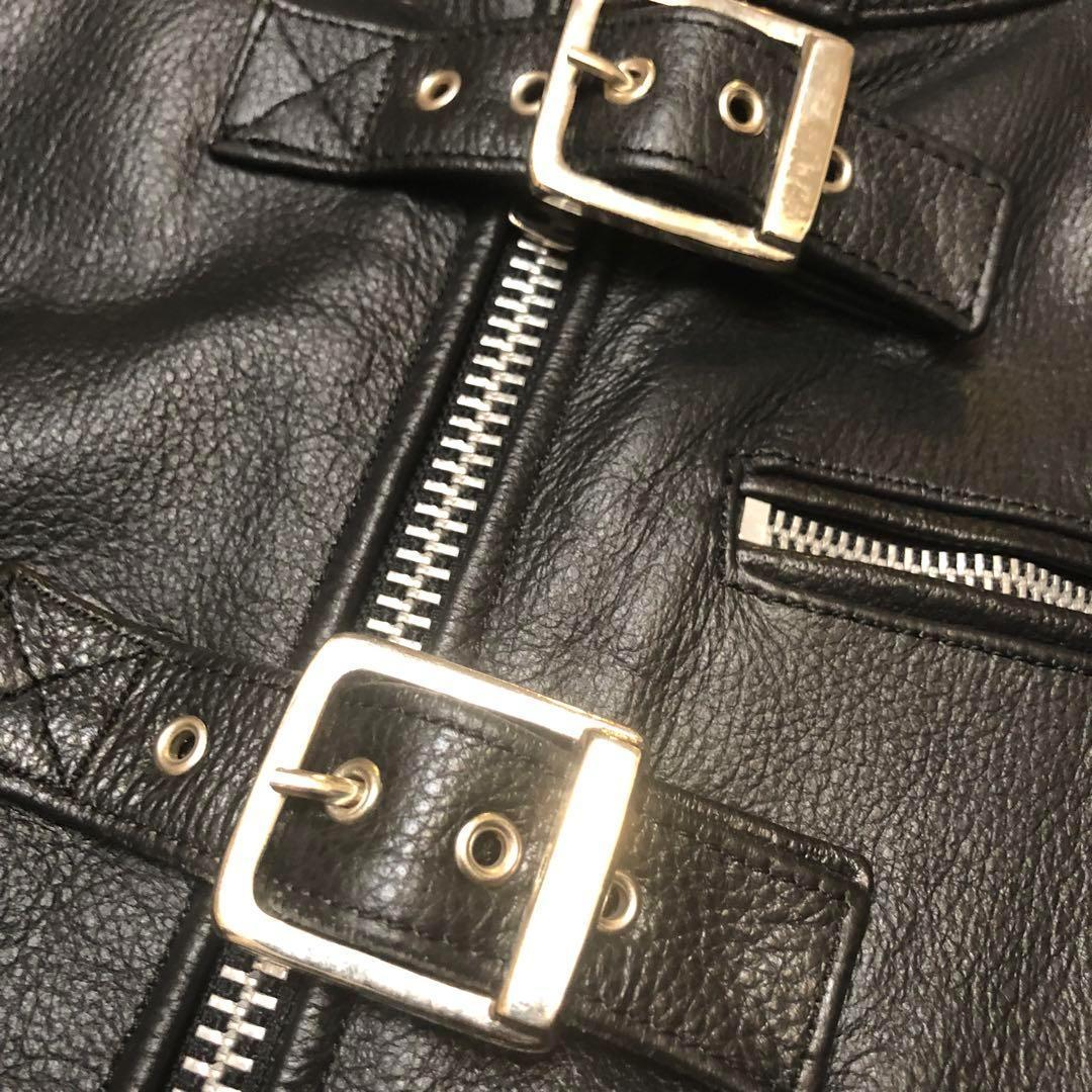 ★極美品★TOKYO PUNKER レザージャケット ボンテージ 32 S 黒