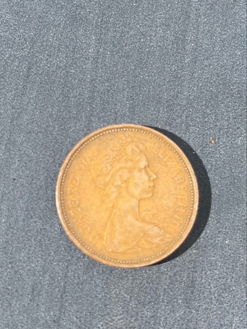 1971 2 希少な新ペンス クイーン エリザベス 2 