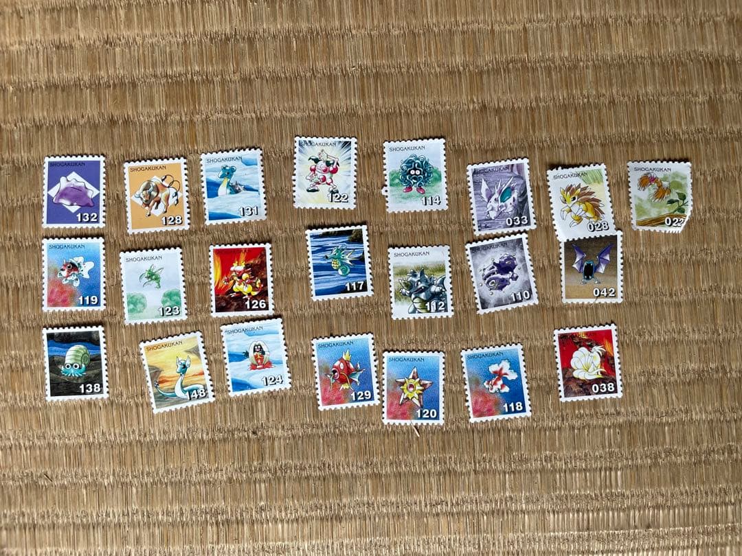 ポケモンスタンプの大量のセットです