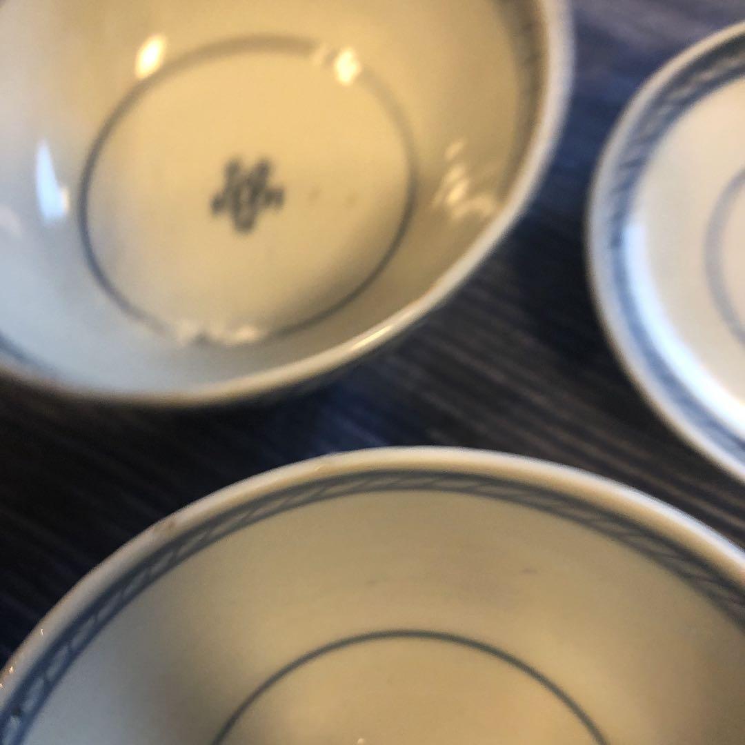 江戸後期茶碗蓋セットアンティーク骨董品