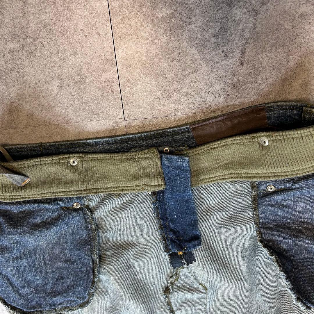 新品【Y2K 】ギミックデニムスカート/アシメ/マクブリング/フェアリーグランジ