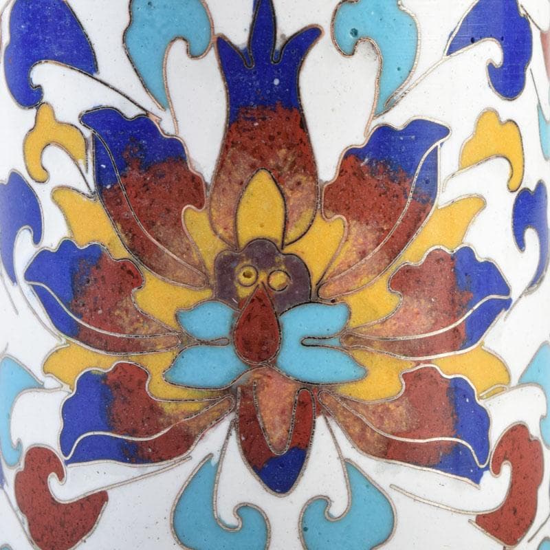 茶道具　北善七宝　花文　蓋置　共箱　C　9071