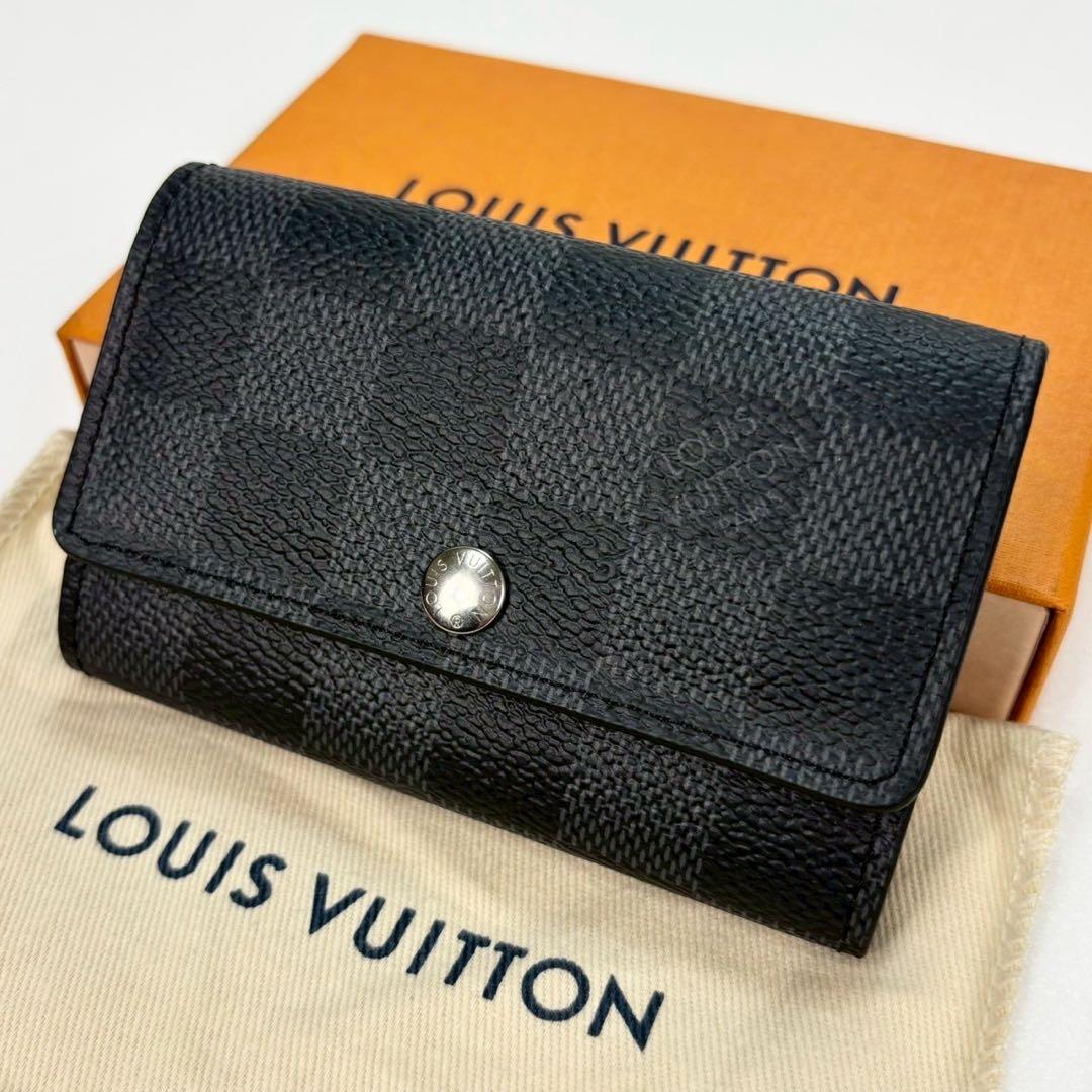 新品同様✨ルイヴィトン ミュルティクレ6 ダミエ グラフィット ICチップ