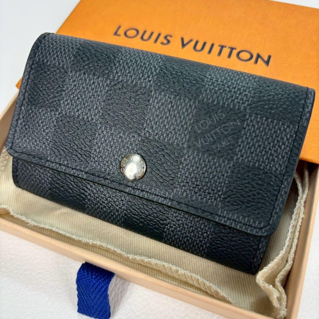 新品同様✨ルイヴィトン ミュルティクレ6 ダミエ グラフィット ICチップ