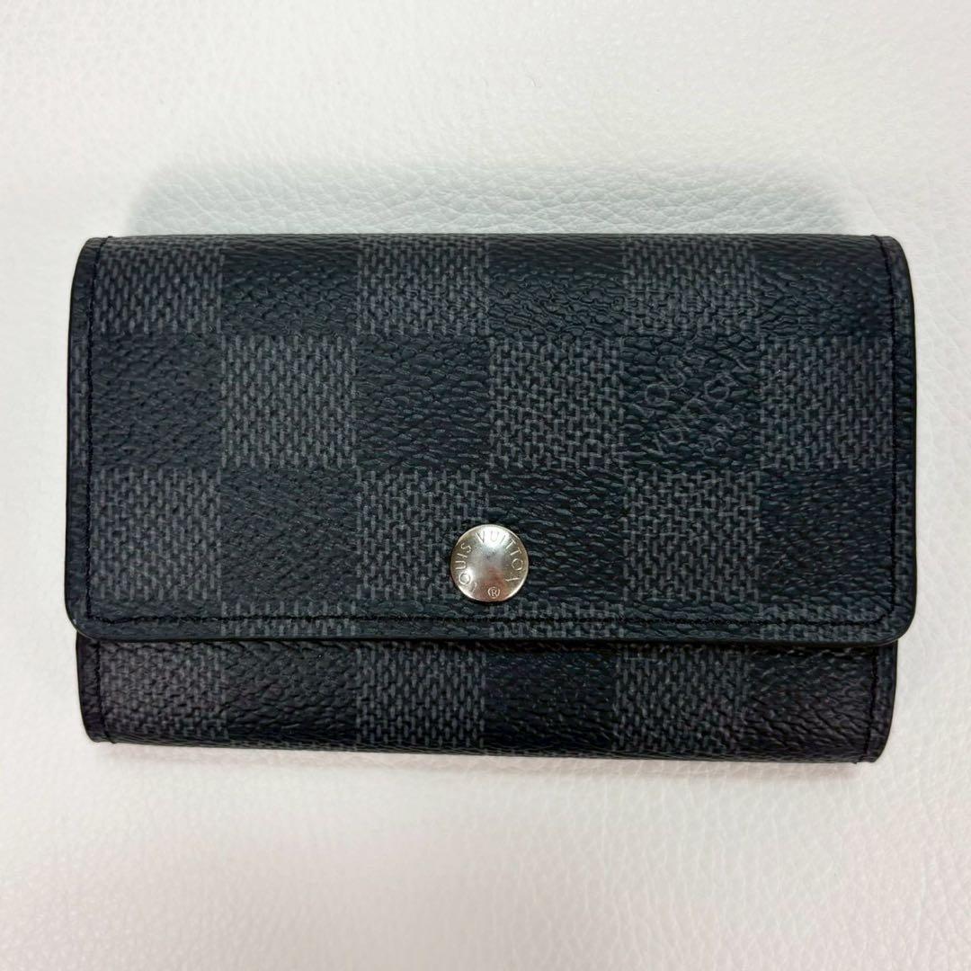 新品同様✨ルイヴィトン ミュルティクレ6 ダミエ グラフィット ICチップ