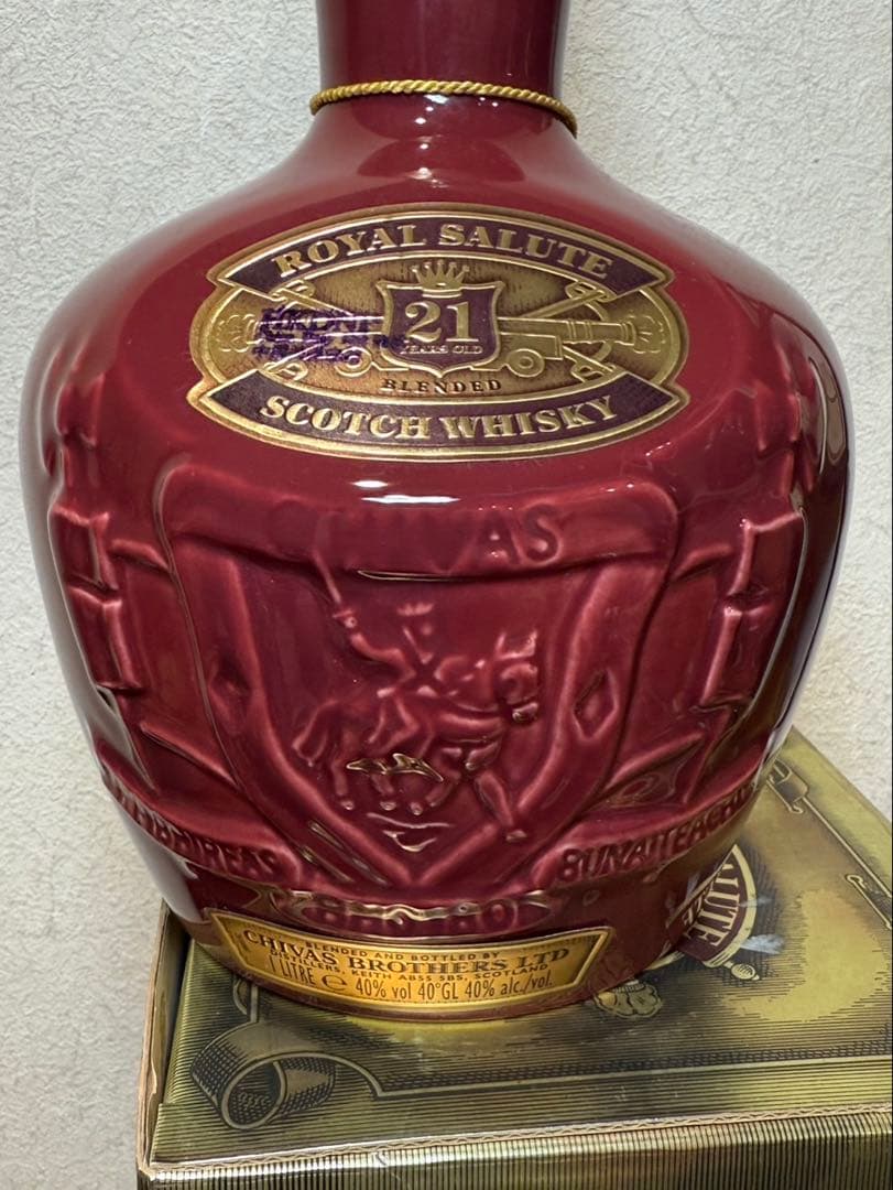【未開封】シーバスブラザーズSalute21年 ロイヤルサルート 古酒