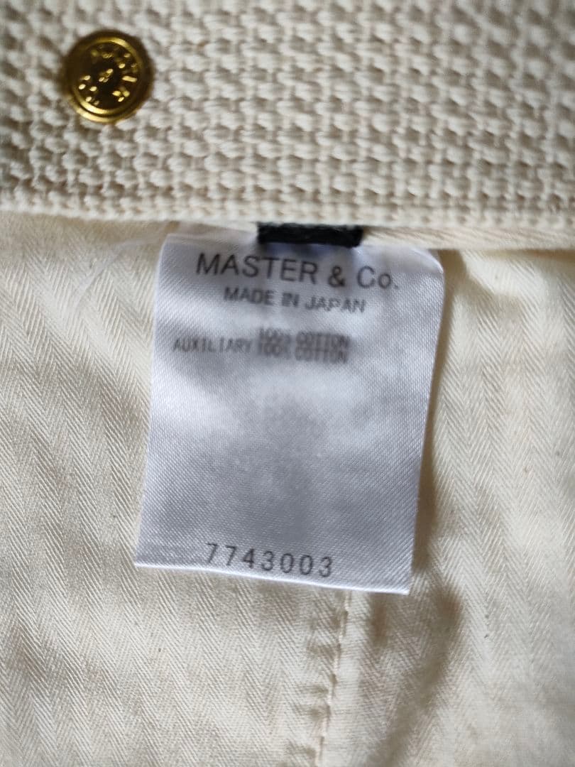 MASTER&Co. マスターアンドコー ガチャベルト付きチノパンツ